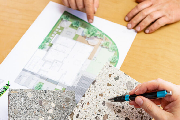 Außenanlagenplan – Teaserbild für den Kernbereich Planung von Kötter Garten- und Landschaftsbau