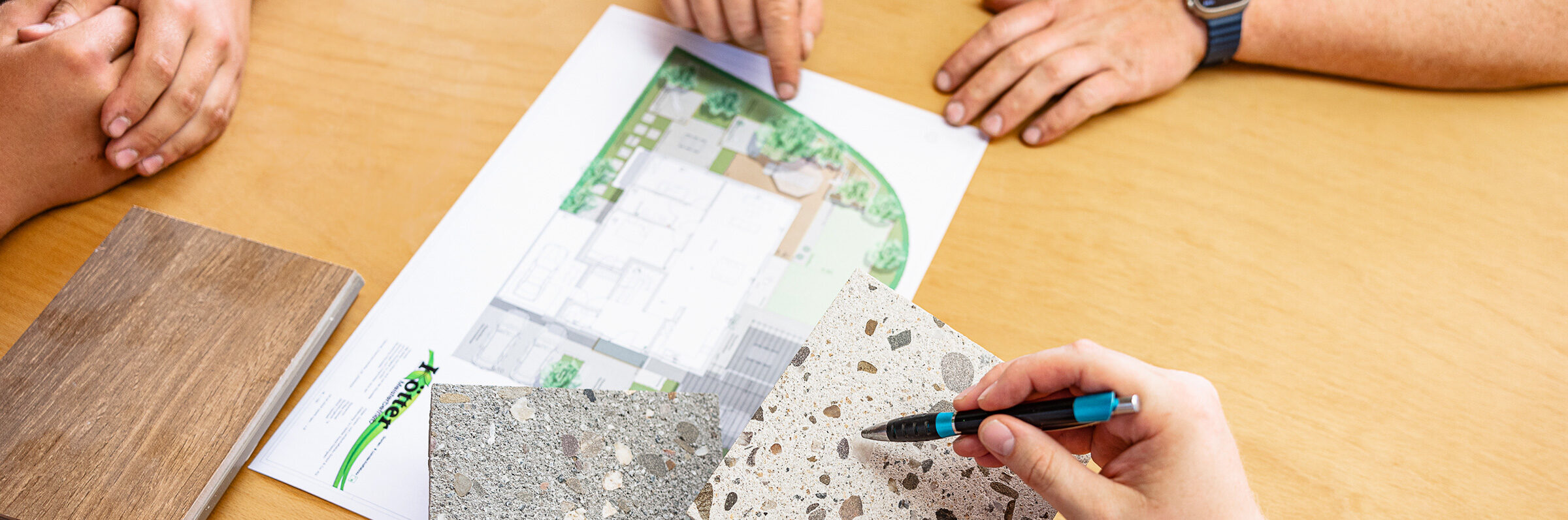 Außenanlagenplan – Teaserbild für den Kernbereich Planung von Kötter Garten- und Landschaftsbau